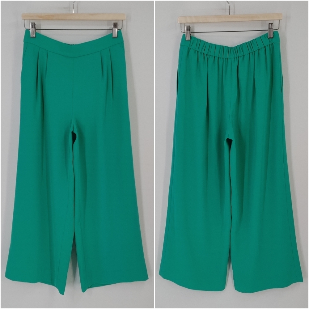 J Crew 365 Wide Leg Crop Pants